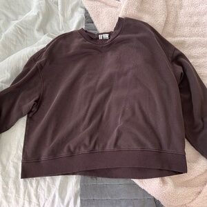 Divided Oversized Brown Sweater